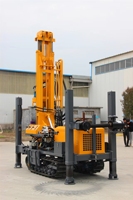Plateforme de forage de puits d'eau hydraulique portable CSX180 avec boîte de vitesses sur chenilles pour un transport et une installation faciles