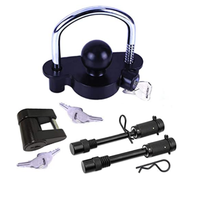 YH2216 Universal Kopling Hitch Kunci Dijamin Trailer Terhadap Pencurian Trailer Hitch Bola Coupler Kunci