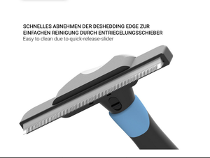 Bestseller Professionelles Tierpflege-Werkzeug Maßgefertigte Edelstahl- und TPR-Hundebürste Entfilzungsbürste für Hunde und Katzen - Product Image 6