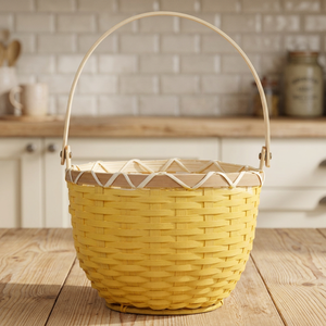BEST SELLER Panier à œufs de Pâques de haute qualité, panier cadeau en rotin, panier de rangement en bambou tissé pour la décoration de la maison - Product Image 1