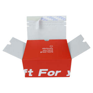 Custom Corrugated Self-Assembling Tuck-Top Mailer <b>Box</b> Zipper-Style Auto-Bottom Matt Lamination Four-Color Hot Stamping UV Finish - Product Image 2