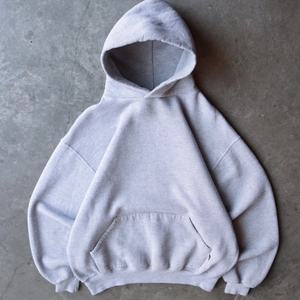 Custom Heavyweight Terry Zip Breathable Print Hoodie Men <b>Vintage</b> Distressed Crop Boxy Zipper Sun Fade Style Casual <b>Sweatshirts</b> - Product Image 5