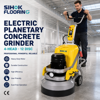 SIHOK Meuleuse à béton électrique haute performance 15HP 680mm à 12 têtes pour la rénovation des sols 380V Certifiée CE Vente en gros