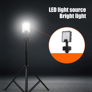 T2601 पोर्टेबल एलईडी कार्य प्रकाश रिचार्जेबल समायोज्य ऊंचाई बाहरी आपातकालीन प्रकाश व्यवस्था - Product Image 2