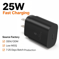 HNT - Cargador Superrápido PD+PPS de 25 W al por Mayor con Enchufe Tipo C Ignífugo para UE/EE. UU., Directo de Fábrica para Teléfonos Móviles