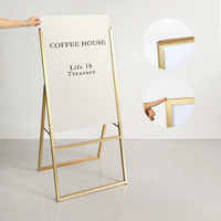 Stand Display Mall YXM Model 6090, Papan Iklan Poster Logam Lipat Minimalis Modern, Rak Promosi Acara