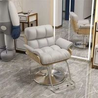 Chaise de barbier haut de gamme en cuir synthétique de luxe léger, inclinable, réglable en hauteur, rotative, durable, professionnelle pour salon de coiffure