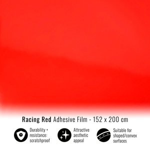 Corsa rossa Anti-graffio PET e PVC pellicola avvolgente UV prova auto involucro vinile 152X200 cm rotolo per protezione del corpo - Product Image 1