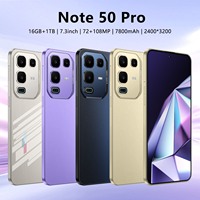 Nuevo Smartphone Nota50pro 5G 2026, Desbloqueado, CPU Deca Core, Cámara Trasera de 108MP, Resolución de Pantalla HD, 16GB de RAM, 1TB de Almacenamiento, 90Hz CDMA