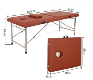 医療用ポータブル折りたたみマッサージベッド、美容サロンベッド、モダンデザイン全身マッサージ台 - Product Image 1