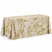 Nappe de table ronde de 120 pouces personnalisée à faible MOQ, imprimée, sans couture, pour événements de mariage en extérieur et fêtes