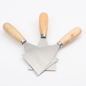 Putty Knife Steel Blade Straight <b>Edge</b> Wooden Handle <b>For</b> Wall <b>Paint</b> Smoothing Diy <b>Tools</b> - Product Image 2