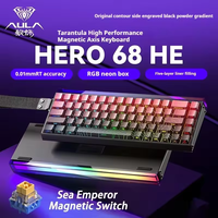 Clavier de jeu mécanique filaire AULA Hero 68 HE PBT 8K Return 0.01mm à effet Hall