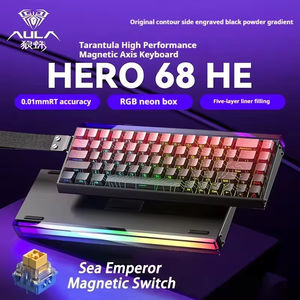 Tastiera Meccanica Gaming Cablata AULA Hero 68 HE PBT con Effetto Hall 8K Return 0.01mm - Product Image 5