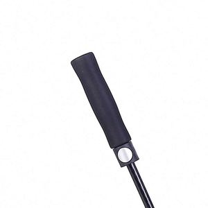Portable Top Quality Black Personalize Golf Double Canopy <b>Umbrella</b> with Golden Coating for Wind - Product Image 4