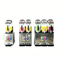 Máquina de Granizados Comercial ITO Ecológica de Grado Alimenticio, Alta Capacidad 12L*3, Tres Tanques de Acero Inoxidable, Control Inteligente, Bebidas Congeladas
