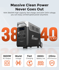 FOSSiBOT F3600Pro 3600W Centrale Électrique Portable pour Camping-Car, Batterie LiFePO4, Sortie 220-240V, Onduleur à Onde Sinusoïdale Pure avec Technologie MPPT - Product Image 4