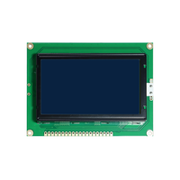 Module d'affichage LCD graphique monochrome bleu STN 2,1 pouces 128x64 points GY12864 avec interface MCU à 6 heures