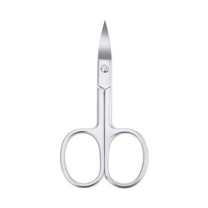Venta al por mayor herramientas de maquillaje tijeras de manicura recortadora de cejas de acero inoxidable belleza tijeras curvas para cejas herramienta de cuidado Personal - Product Image 1