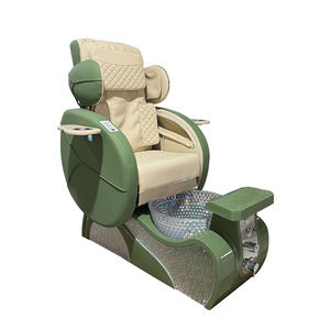 Luxury Modern Stainless Steel Customized Glass Nail Salon Pedicure <b>Chair</b> Professional Reclining Foot Spa Whirlpool <b>Vibration</b> - Product Image 6