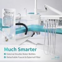 Unité dentaire semi-automatique durable pour dentistes, fauteuil dentaire avec filtre à eau pour soins bucco-dentaires