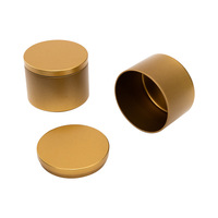 RTS 4oz Kleine Runde Leere Schwarze Weiße Blechdose 65*H52mm Metall-Kerzen-Aromatherapie-Glas Versiegelte Blechdose für Kerzenverpackung