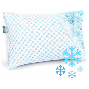 Cuscini Rinfrescanti King Size con Gel e Memory Foam Sminuzzato, 100% Fibra di Bambù, Ecologici, Regolabili, Traspiranti per Dormire - Product Image 1