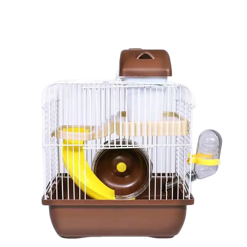 Offre spéciale vente en gros personnalisé luxe acrylique pliable transporteur portable château hamster cage