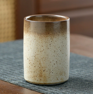 Taza sin Asa de Cerámica Rústica Estilo Japonés, Vaso Retro de Cerámica para Café, Agua, Matcha, Latte, con Opción de Logotipo Personalizado - Product Image 3