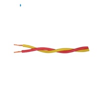 Cable Eléctrico Flexible de Cobre CCA con Aislamiento de PVC, Par Trenzado Doble, 2x0.75 1 1.5 2.5mm