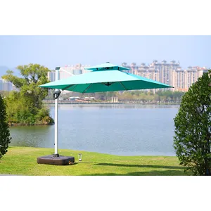 Wholesale balcony garden aluminum sunshade luxury large outdoor pagoda garden parasol