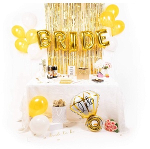 2022 Trend Bride To Be Sash Balloons Gold Bridal Shower forniture per feste di <span class=keywords><strong>addio</strong></span> <span class=keywords><strong>al</strong></span> <span class=keywords><strong>nubilato</strong></span> Kit di decorazioni per <span class=keywords><strong>accessori</strong></span> per feste di <span class=keywords><strong>addio</strong></span> <span class=keywords><strong>al</strong></span> <span class=keywords><strong>nubilato</strong></span> - Product Image 4