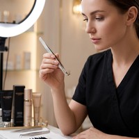 Pinces à cils antistatiques en acier inoxydable à pointe en fibre, outils professionnels pour extensions de cils, pinces à cils pour salon de beauté