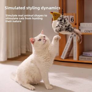 2025 nuovo giocattolo elettrico ecologico per animali domestici realistico prodotto giocattolo di peluche per gatti - Product Image 3