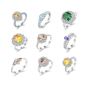 <span class=keywords><strong>Anelli</strong></span> QX Personalizzati di Lusso e Alta Gioielleria in Argento 925 con Zirconi Multicolore <span class=keywords><strong>per</strong></span> Donna, Fede Nuziale Regalo <span class=keywords><strong>per</strong></span> San Valentino e <span class=keywords><strong>Festa</strong></span> <span class=keywords><strong>della</strong></span> <span class=keywords><strong>Mamma</strong></span> - Product Image 2