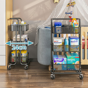 Giá Để Đồ Xoay 306 Độ Giá Để Đồ 3 Tầng Di Chuyển Được Giá Xếp Đồ Giá Đựng Trái Cây Thực Phẩm Sách - Product Image 5