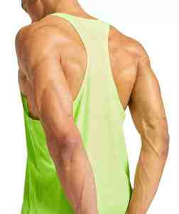 Débardeur de fitness personnalisé pour hommes gilet à séchage rapide chemise Stringers grande taille tissu tricoté musculaire motif de lettres conception vierge - Product Image 4
