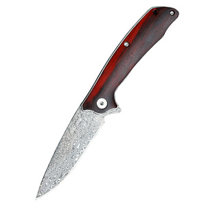 Coltello Pieghevole da Esterno in Acciaio Damasco, Affilato, per Sopravvivenza e Difesa, Modello <span class=keywords><strong>Centipede</strong></span> C109, per Uso Domestico - Product Image 5
