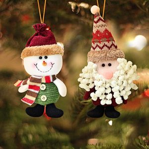 Adornos Navideños de Feliz Año Nuevo, Regalo de Navidad, Colgante de Papá Noel y Muñeco de Nieve para Árbol, Muñeco Colgante para el Hogar, Decoraciones de Navidad - Product Image 1