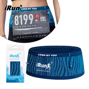 <span class=keywords><strong>IRun</strong></span> Slim Running Belt Fanny Packs Elástico Abierto Transpirable Entrenamiento Cintura Packs Custom Triathlon Marathon Cycle Belt Bag - Product Image 1