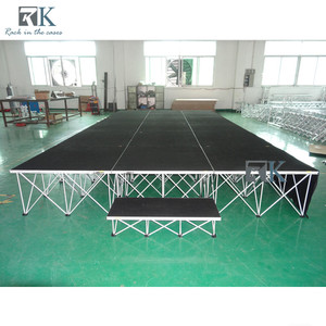 Scène pliante en aluminium à installation rapide, plateforme extérieure antidérapante - Product Image 6