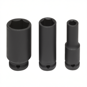 Fervi Long <b>Impact</b> <b>Socket</b> Wrench Set 3 Pc Metric Deep Drive Tool Kit - Product Image 2