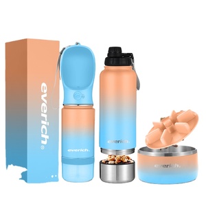 Échantillon GRATUIT Bouteille d'eau de luxe 2-en-1 pour chien, 14oz/22oz, anti-fuite, avec gamelles amovibles - Product Image 6