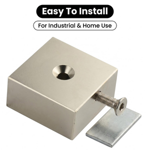 Imán de Neodimio N42 NDFeB con Orificio Avellanado a Medida y Servicio de Doblado para Herrajes de Puertas y Gabinetes - Product Image 1