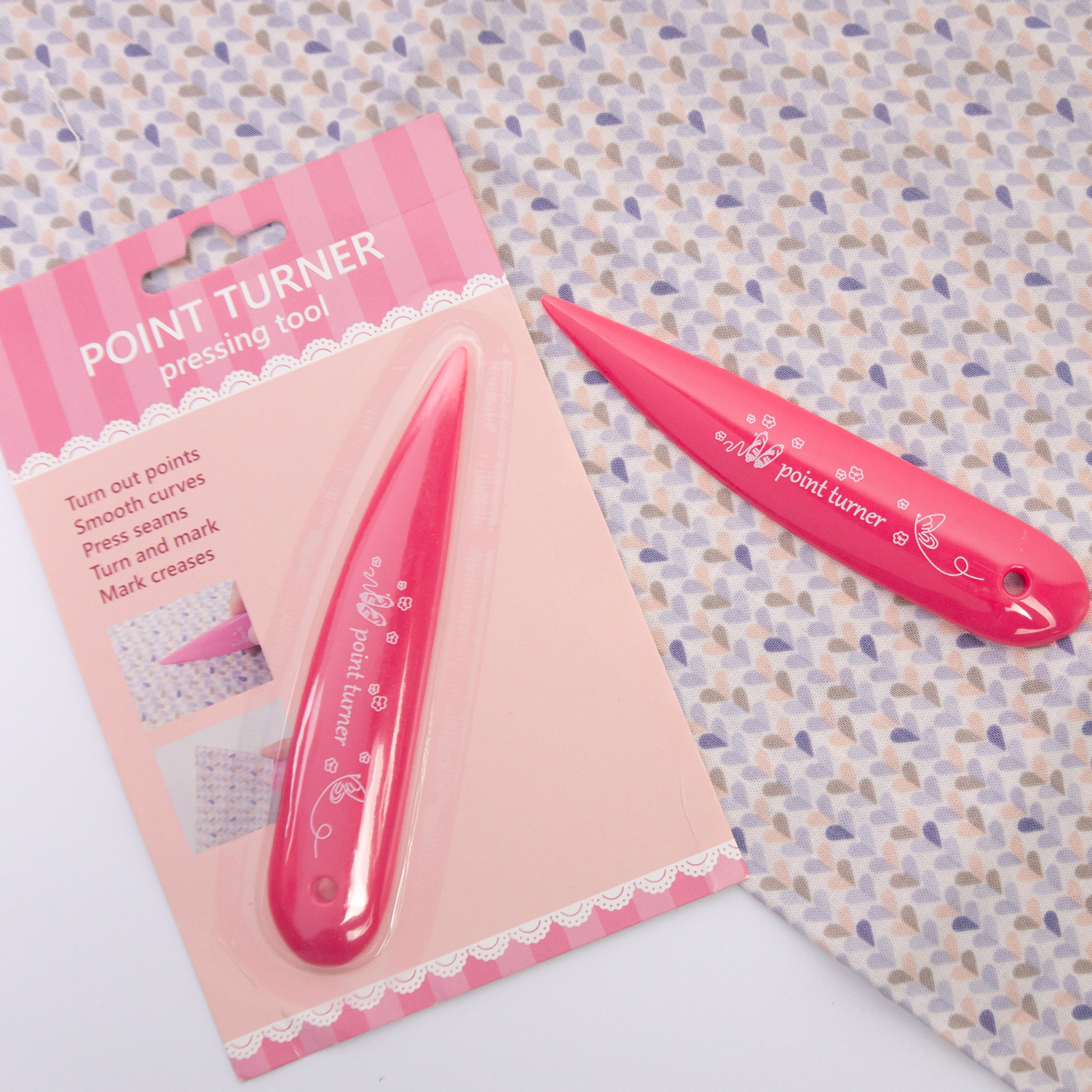 Custom Point Turner & Seam Creaser Press Marking Finger Presser Handy Tool for Sewing Tailor Needlework Crafts · image 1