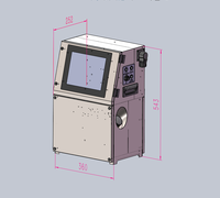 Imprimante jet d'encre industrielle Yaomatec CIJ en ligne automatique pour petits caractères, impression de date et de numéro de lot, utilisée pour les sacs d'emballage
