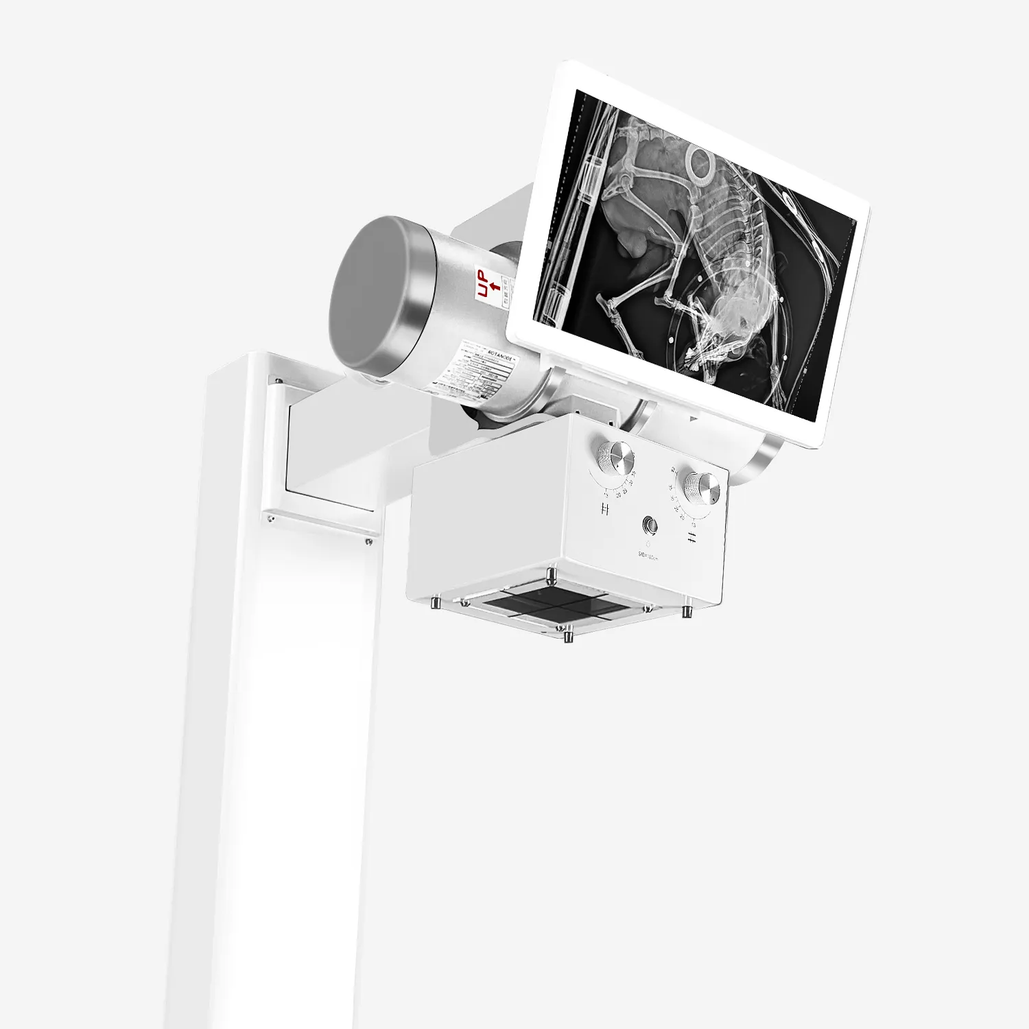 Düz Xray makinesi ile yüksek frekanslı Dr X Ray sistemi mobil dijital veteriner panel dedektör