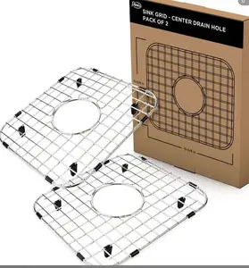 OEM Edelstahl 304 Spüle Boden Gitter Rack Küchen spüle Schutz Gitter Draht Küchen spüle Gitter mit Abfluss loch