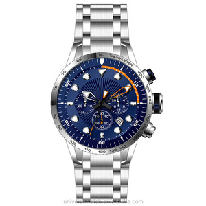 Montres de luxe pour hommes Calendrier minimaliste Montres <span class=keywords><strong>chrono</strong></span> sport date lumineuse et étanche en acier inoxydable U2698 - Product Image 3
