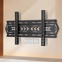 Soporte de Pared para TV LED Plano SY006 para Oficina en Casa, Ajustable para Pantallas de 32-75 Pulgadas, Soporte Fijo para TV